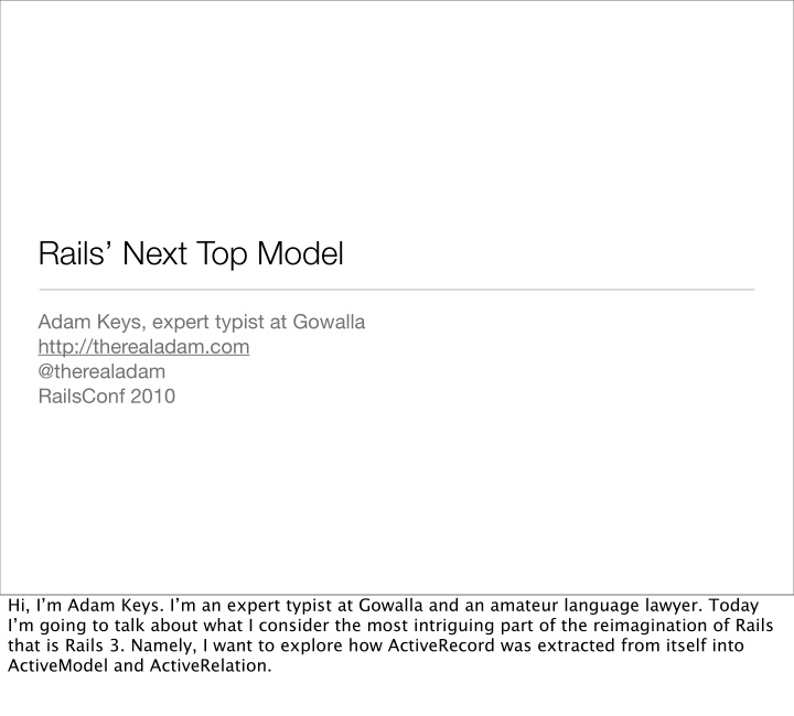 rails next top model