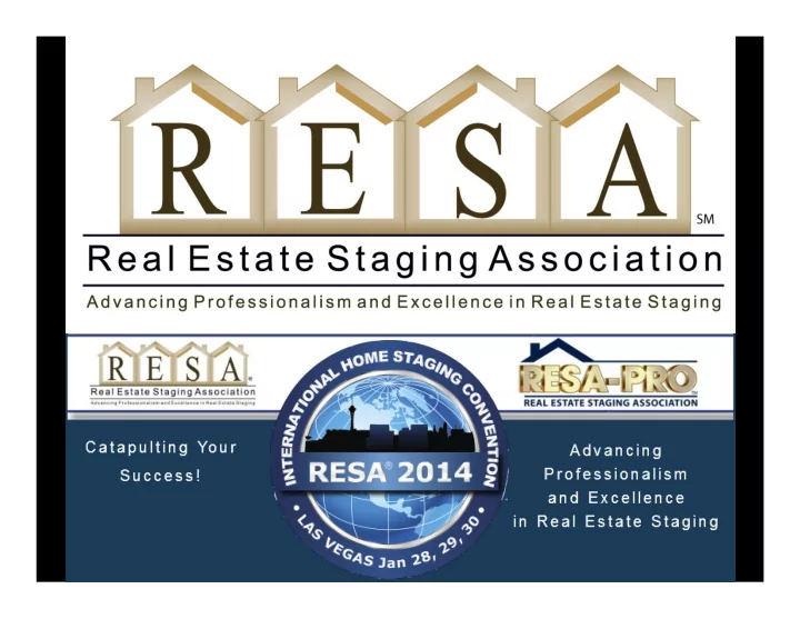 the business of staging