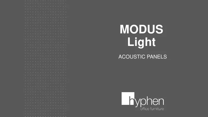modus light