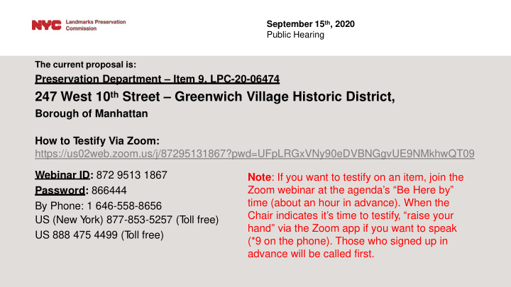 247 west 10 th street greenwich village historic district