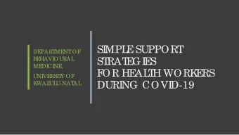 SI  MPL  E  SUPPORT  DE  PART  ME  NT  OF  BE  HAVIOURAL  ST  RAT  E  GI  E  S  ME  DICI  NE  ,  F