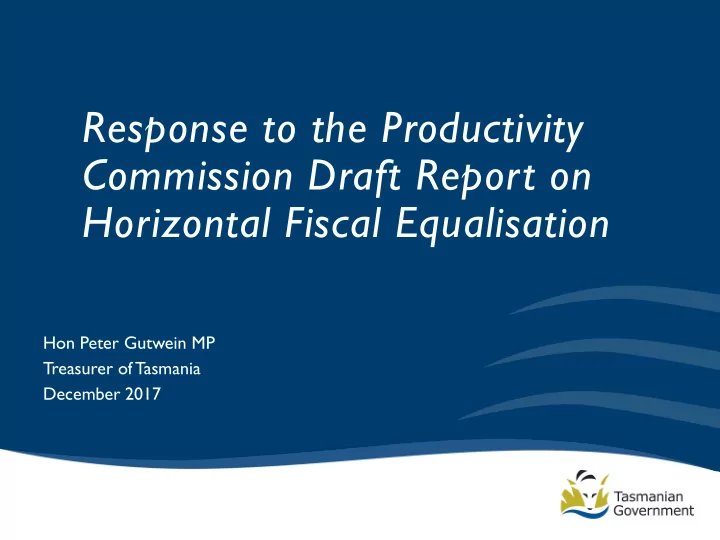 response to the productivity