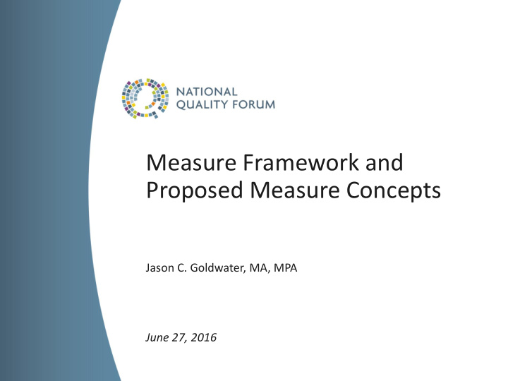 proposed measure concepts