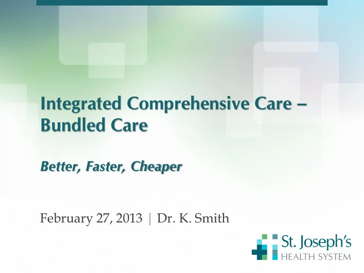 integrated comprehensive care