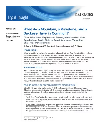 What do a Mountain, a Keystone, and a  June 25, 2012  Buckeye Have in Common?  Practice Group(s):