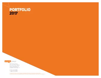 PORTFOLIO  PORTFOLIO  2016  2017  340 Reading Road  Cincinnati, Ohio 45202  www.emediadesign.co