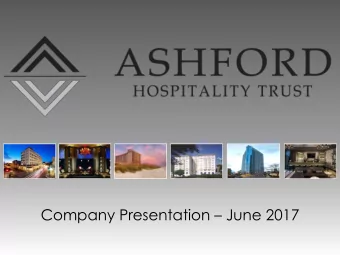 Company Presentation  June 2017  Safe Harbor  In keeping with the SEC's &quot;Safe Harbor&quot;