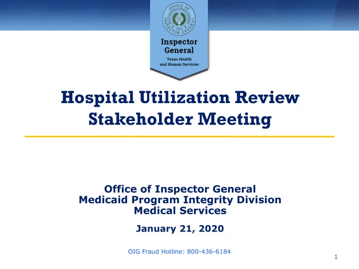 hospital utilization review