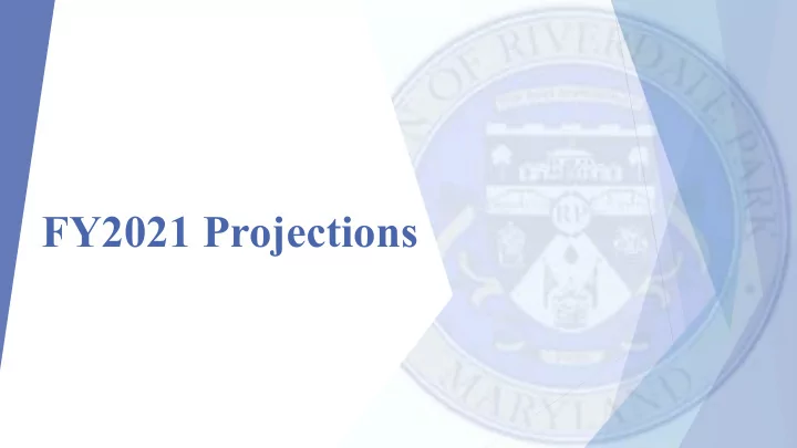 fy2021 projections capital improvement budget assumption