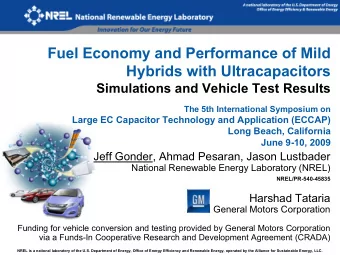 Fuel Economy and Performance of Mild  Hybrids with Ultracapacitors  Simulations and Vehicle Test