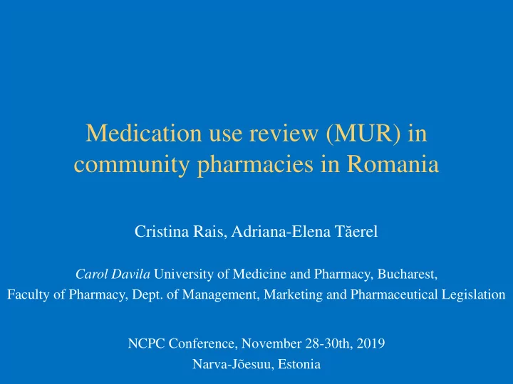 community pharmacies in romania