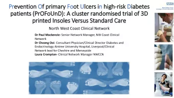 Pr  Prevention Of  f primary  ry Fo  Foot Ulc  lcers in hig  igh-risk Dia  iabetes  patients (PrO