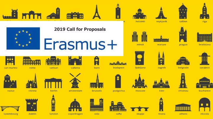 2019 call for proposals icm international credit mobility