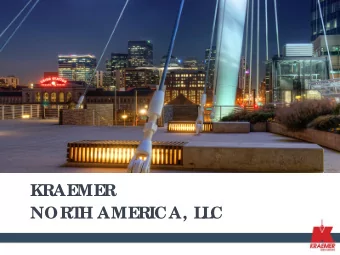 KRAE  ME  R  NORT  H AME  RICA, L  L  C  Who we  ar  e  .  Established in 1911  Building