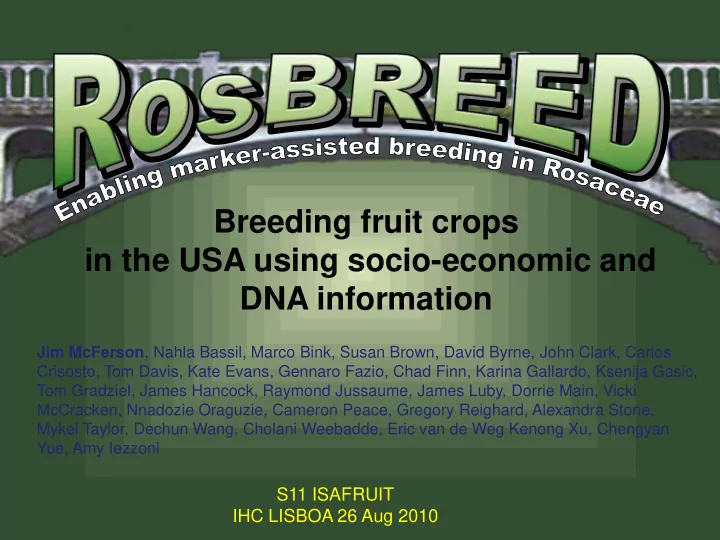 breeding fruit crops in the usa using socio economic and