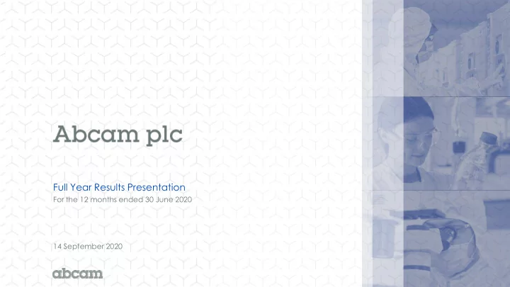 full year results presentation