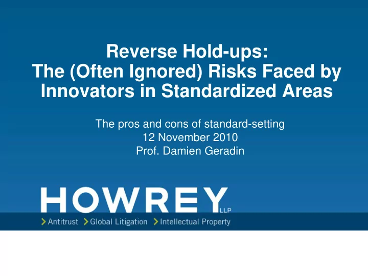reverse hold ups the often ignored risks faced by