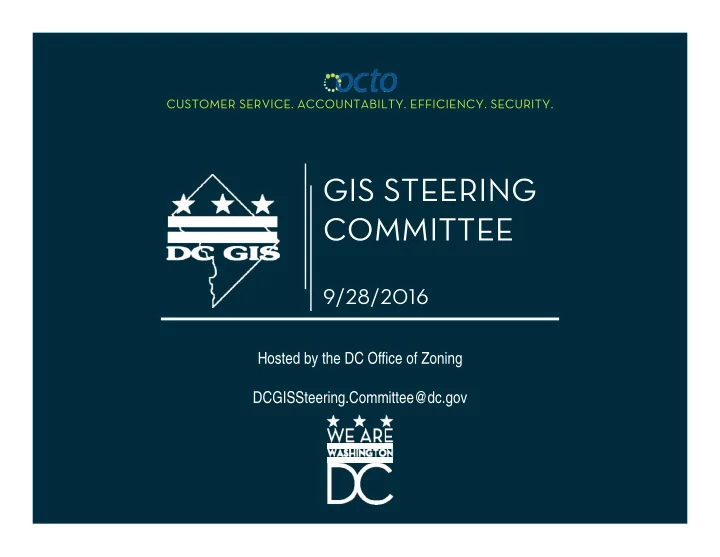 gis steering committee