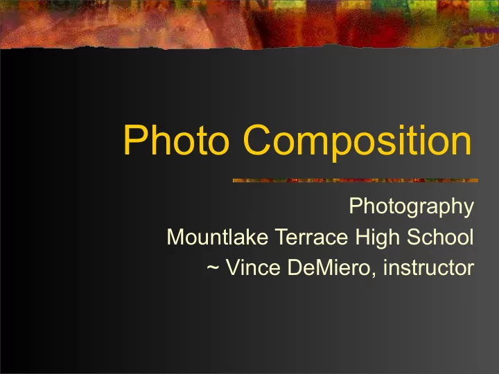 photo composition