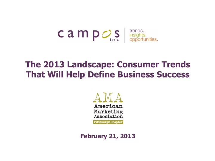 that will help define business success