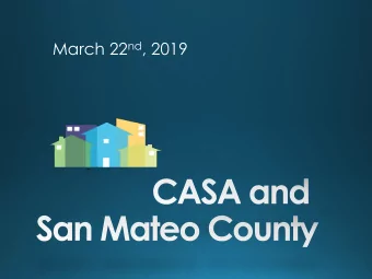 March 22 nd , 2019  Were doing  Its not  a lot!  enough!  The Challenge San Mateo County