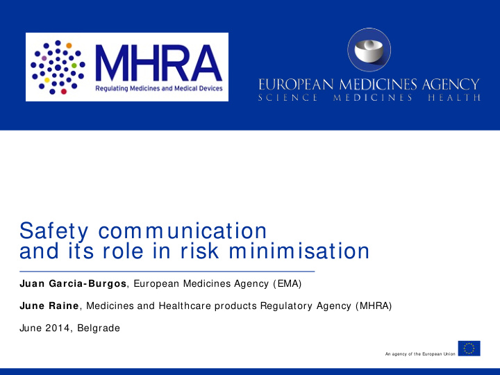 safety communication and its role in risk minimisation