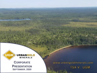 For More Information  UrbanGold Minerals Inc.  Ottawa Office  Investor Relations  3208 Richmond