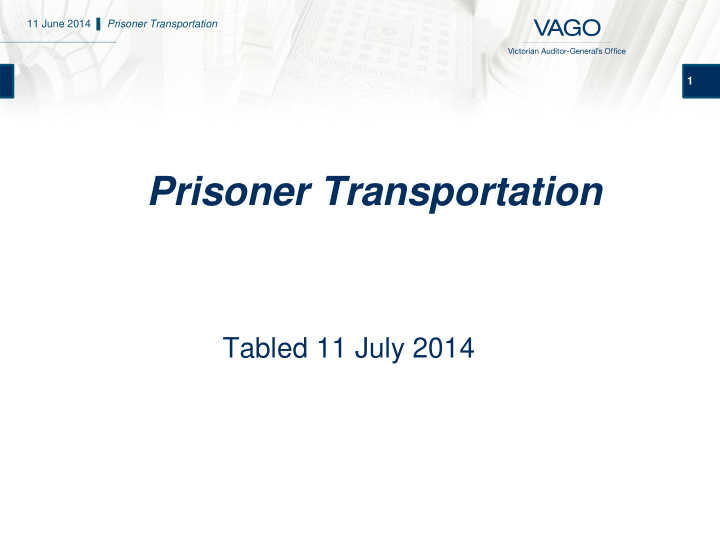 prisoner transportation