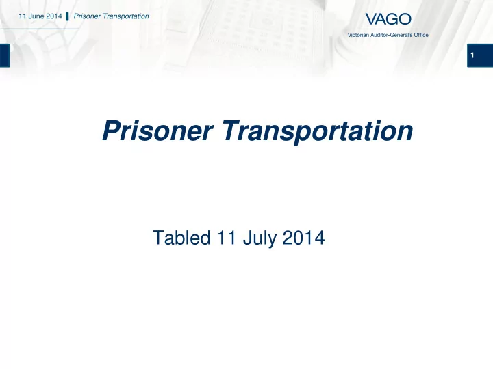 prisoner transportation