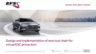 virtual ESC protection  Design and implementation of new tool chain for  virtual ESC protection  01