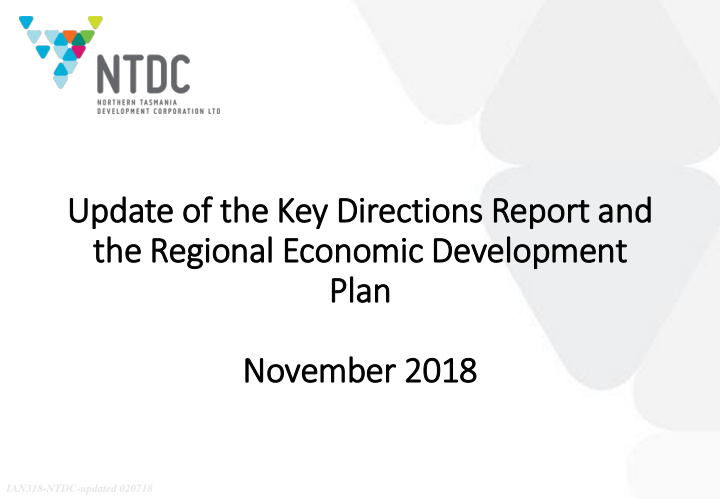 update of f the key dir irections report and