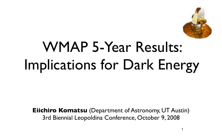 wmap 5 year results implications for dark energy
