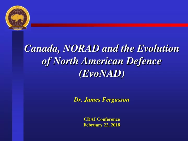 canada norad and the evolution of north american defence