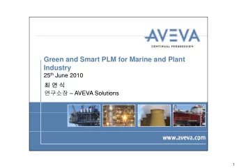 Green and Smart PLM for Marine and Plant  Industry 25 th J 25 th June 2010  2010
