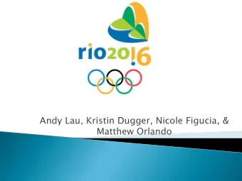 Andy Lau, Kristin Dugger, Nicole Figucia, &amp;  Matthew Orlando  Second largest city in Brazil