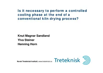 Is it necessary to perform a controlled  Is it necessary to perform a controlled  cooling phase at