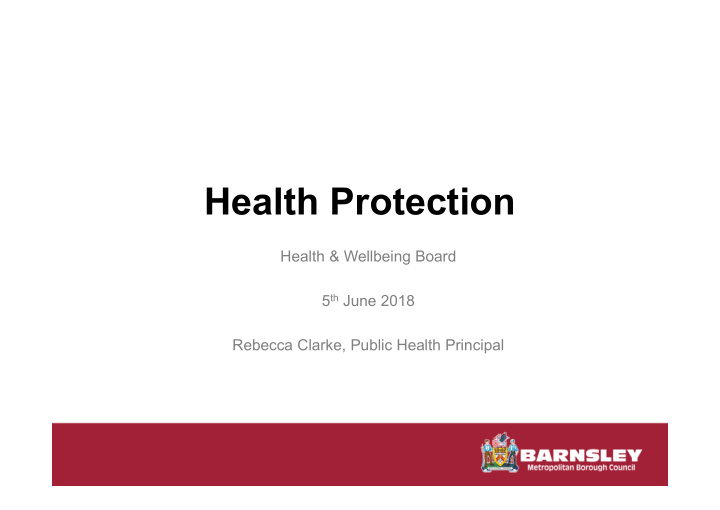 health protection