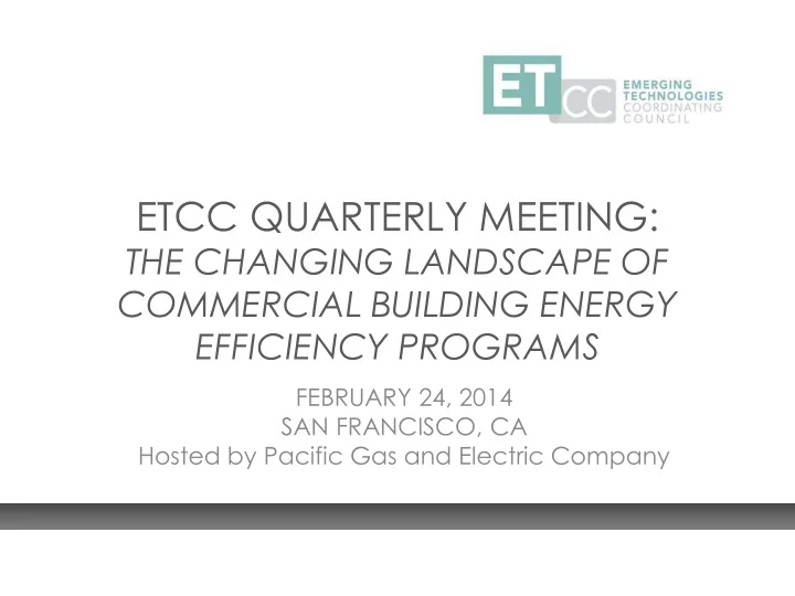 etcc quarterly meeting