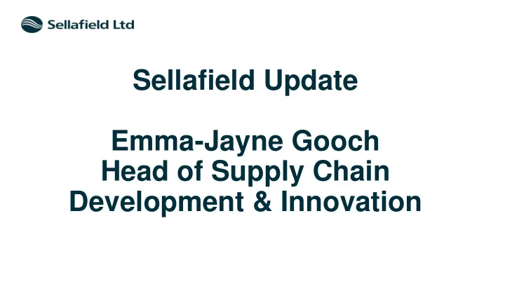 head of supply chain