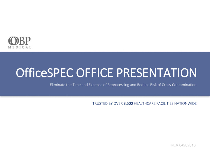 officespec office presentation