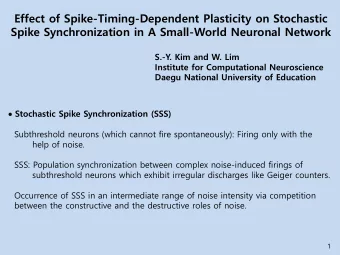 Effect of Spike-Timing-Dependent Plasticity on Stochastic  Spike Synchronization in A Small-World