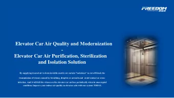 and Isolation Solution  By supplying treated air to form invisible matrix air curtain