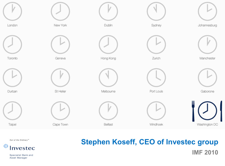 stephen koseff ceo of investec group