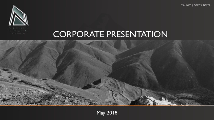 corporate presentation