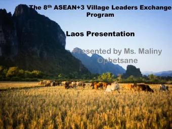 Presented by Ms. Maliny  Ophetsane  Contents  1. Overview of Department of Rural  Development and