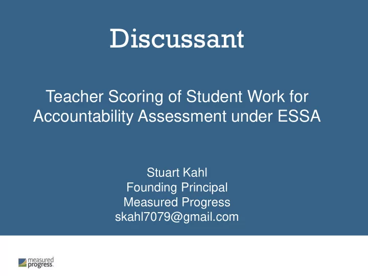 discussant