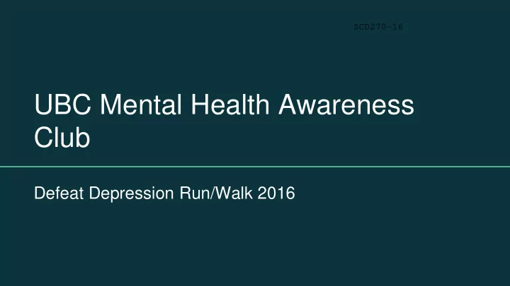 ubc mental health awareness club