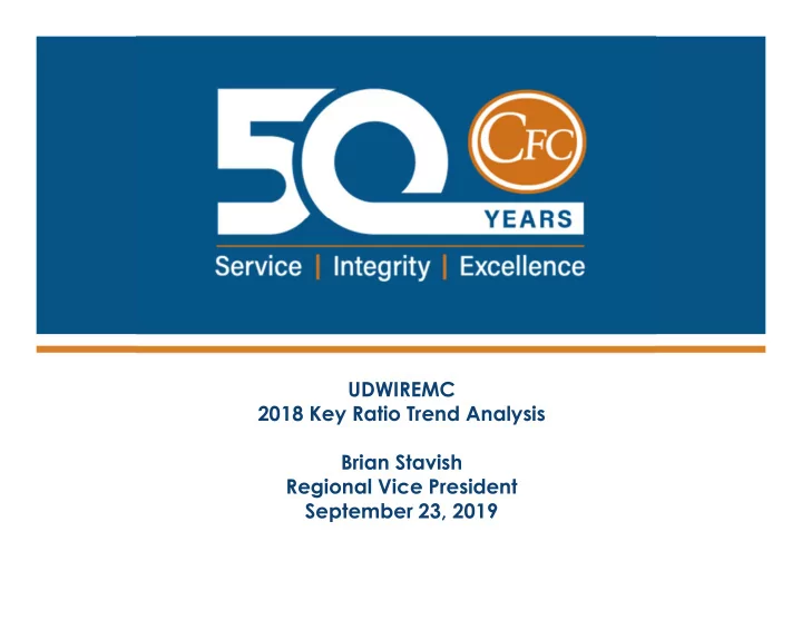 udwiremc 2018 key ratio trend analysis brian stavish