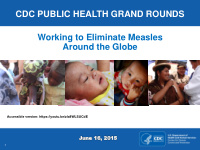 cdc public health grand rounds working to eliminate