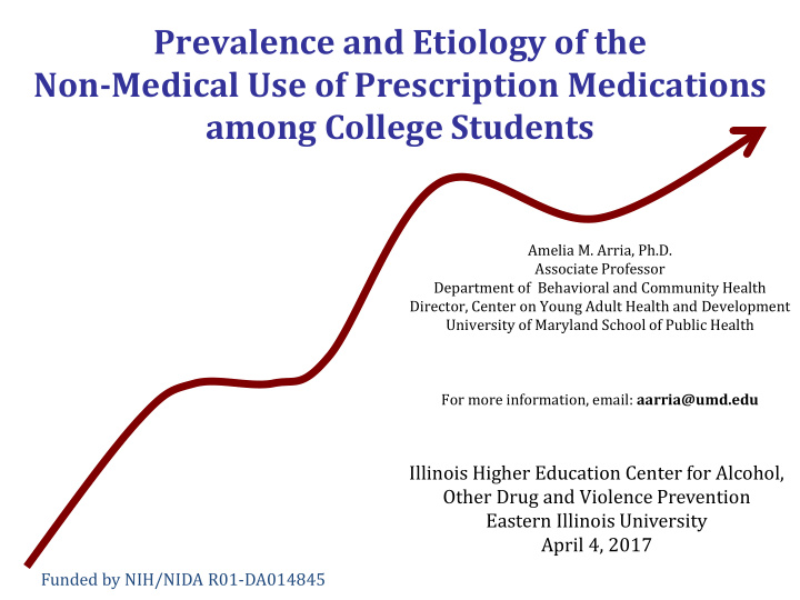 prevalence and etiology of the non medical use of